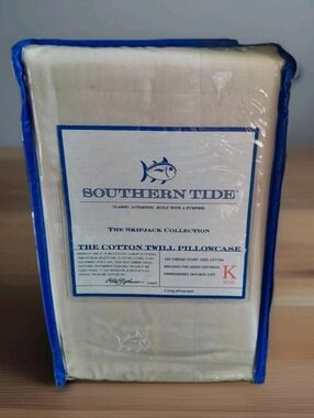 New Southern Tide King pillow cases Skipjack color Sand